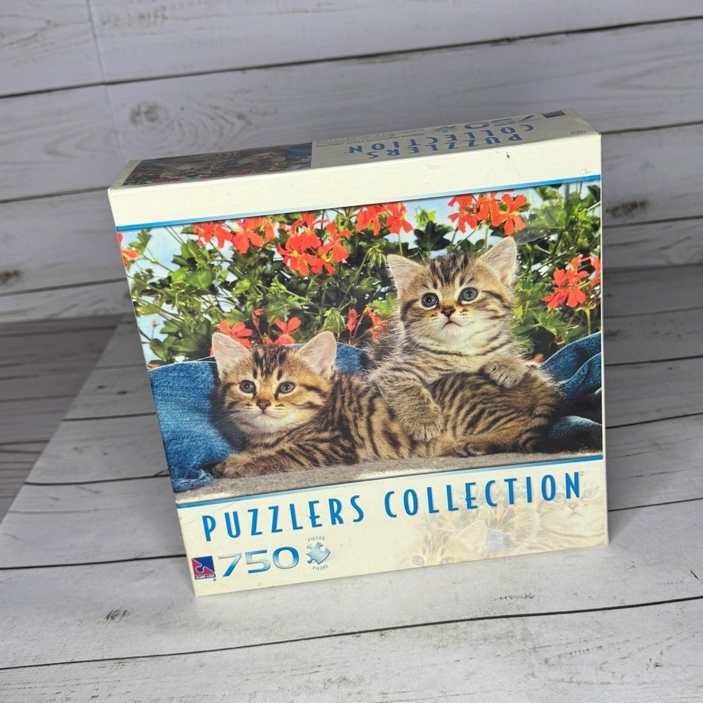 Denim Kittens 750 Piece Cat‎ Puzzle 2008 Puzzlers Collection New Sealed